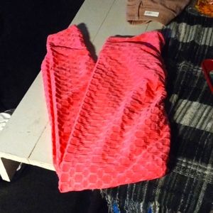 Hot Pink Scrunch Butt Leggings